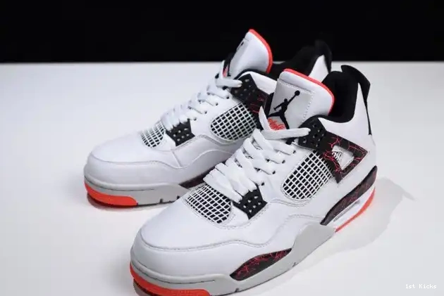 1st Kicks Air Retro Hot 4 308497-116 Lava Jordan 0607